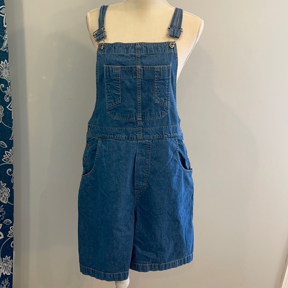 Bibbed Denim Shorts Size 10/12